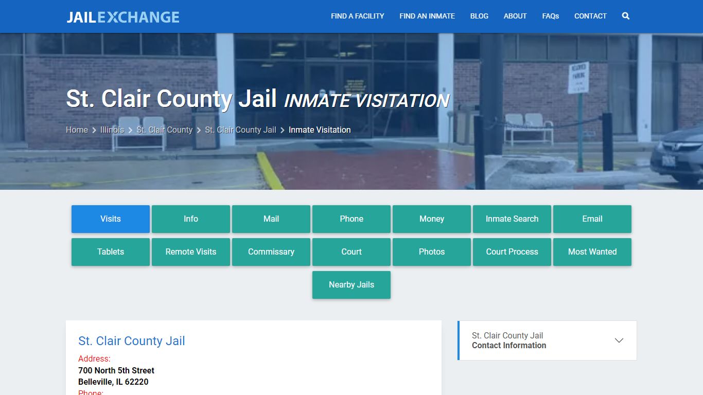 Inmate Visitation - St. Clair County Jail, IL - Jail Exchange
